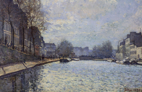View of the Canal Saint-Martin, Paris