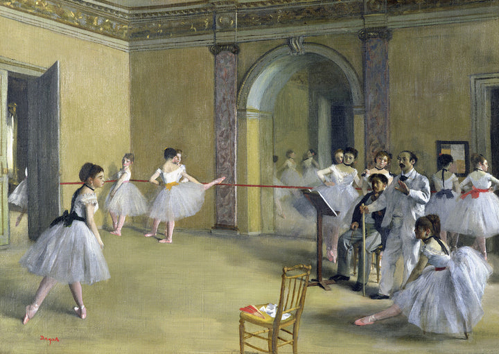 The Dance Foyer at the Opera on the rue Le Peletier