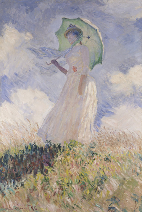 Woman with Parasol turned to the Left