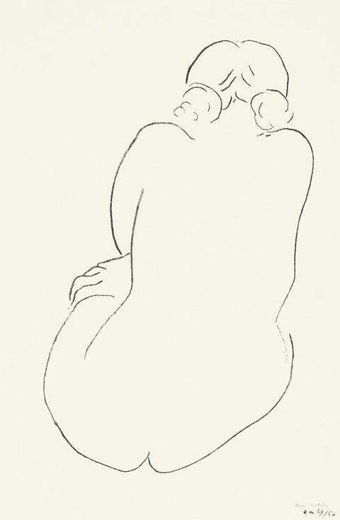 Seated Nude, Viewed from Behind (Nu assis, vu de dos)