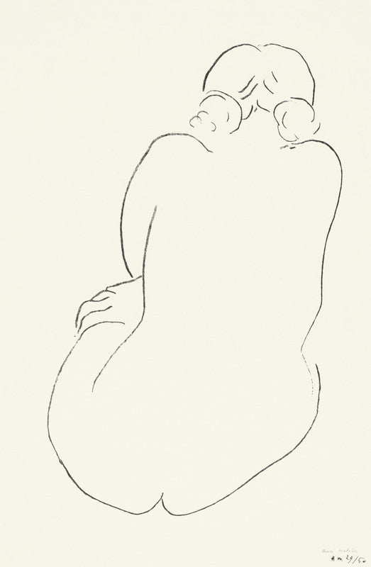 Seated Nude, Viewed from Behind (Nu assis, vu de dos)