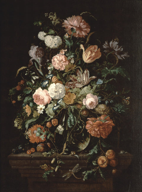 Still Life with Flowers in a Glass Bowl