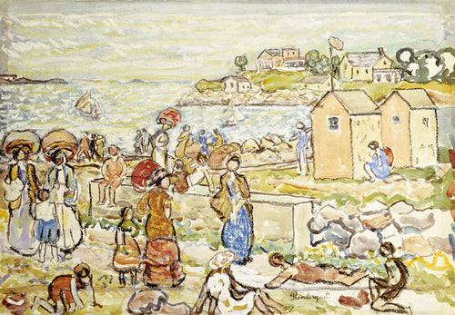 Bathers and Strollers at Marblehead