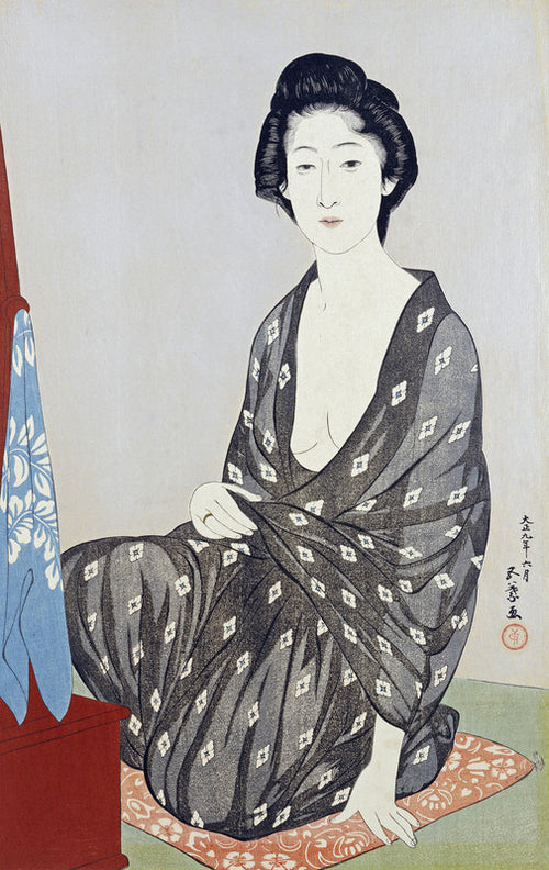 A Beauty In a Black Kimono