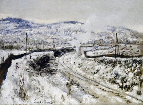 Train In The Snow at Argenteuil