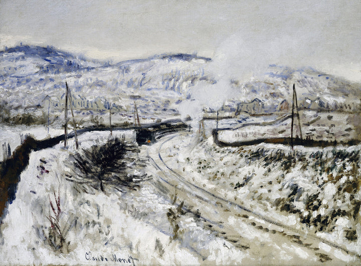 Train In The Snow at Argenteuil