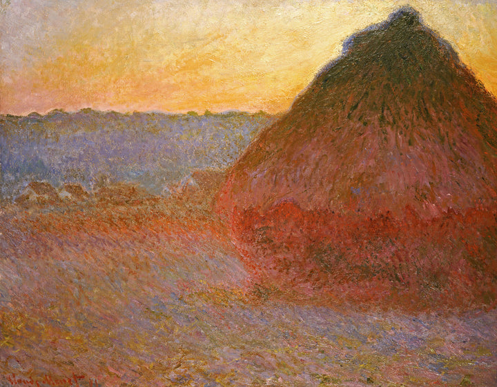 Haystacks, Pink and Blue Impressions