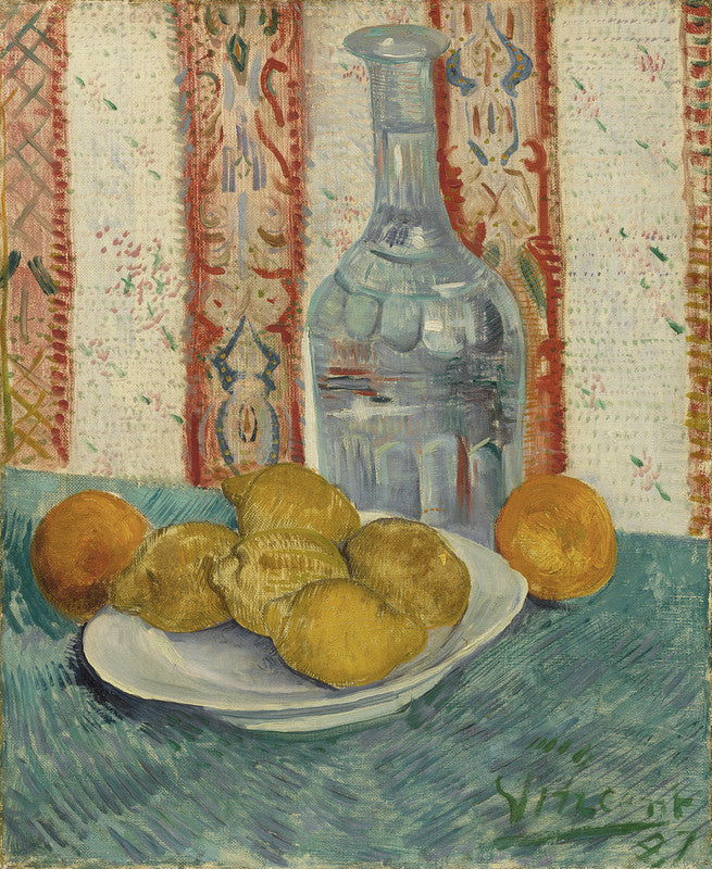 Carafe and Dish with Citrus Fruit