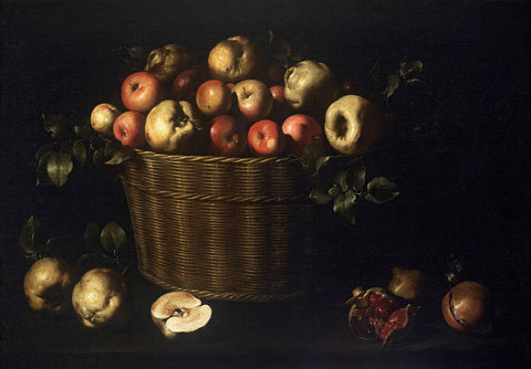 Panera de pomes, codonys i magranes