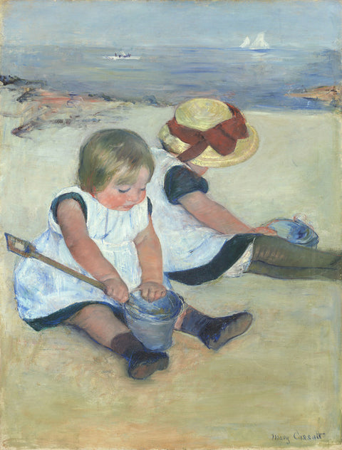 Children Playing on the Beach