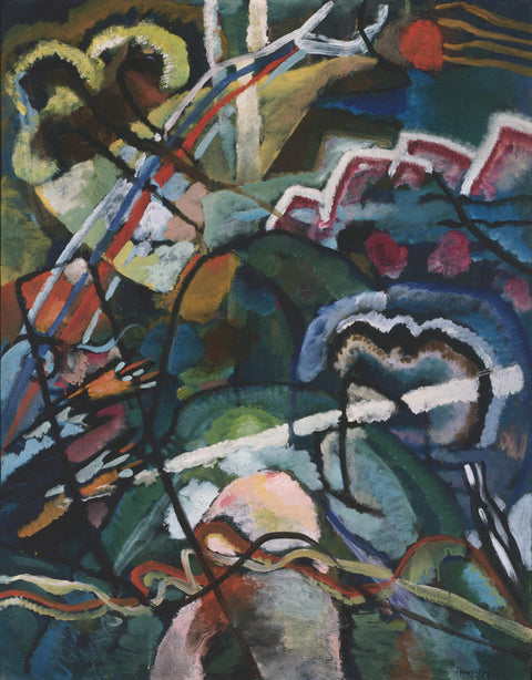 Sketch I For 'Painting with White Border (Moscow)'