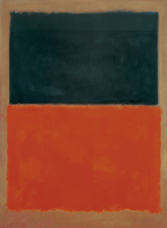 Green and Tangerine on Red