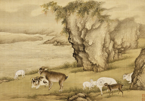 Album of Birds and Animals (Sheep and Goats)
