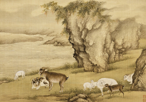 Album of Birds and Animals (Sheep and Goats)