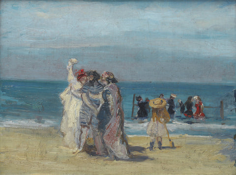 Figures on a beach