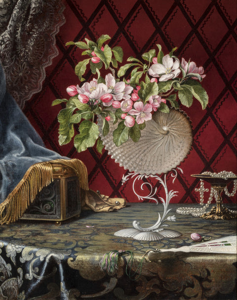 Still Life with Apple Blossoms in a Nautilus Shell