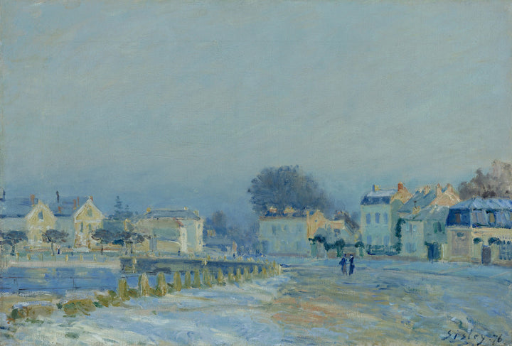 The Watering Pond at Marly with Hoarfrost (L'Abreuvoir a Marly - gelee blanche)