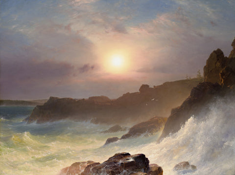 Coast Scene, Mount Desert Sunrise off the Maine Coast