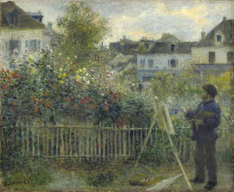 Monet Painting in His Garden at Argenteuil