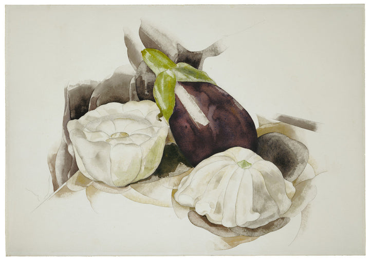 Still Life with Eggplant and Summer Squash