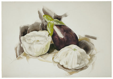 Still Life with Eggplant and Summer Squash