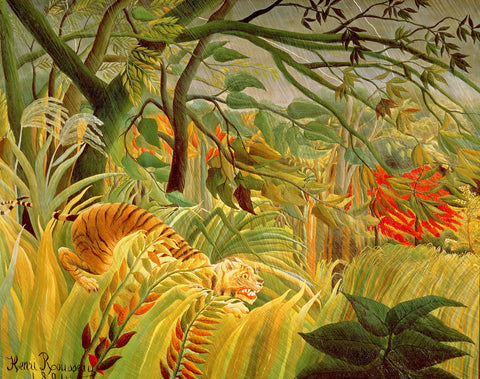 Tiger in a Tropical Storm (Surprised!)