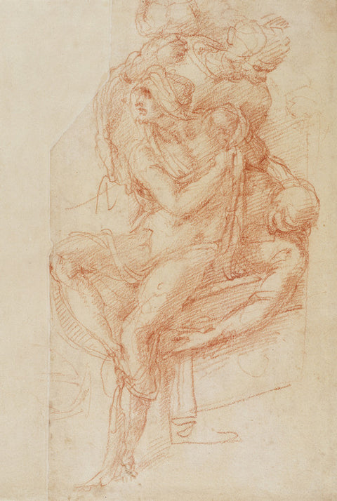 Study of Lazarus and two Attendant Figure