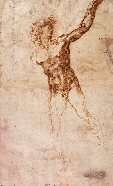 Sketch of a Nude Man (W. 4 recto)