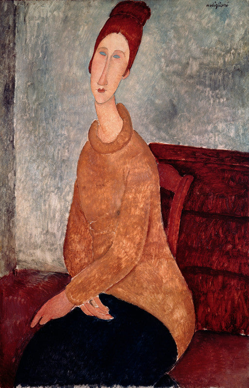 Jeanne Hebuterne in a Yellow Jumper