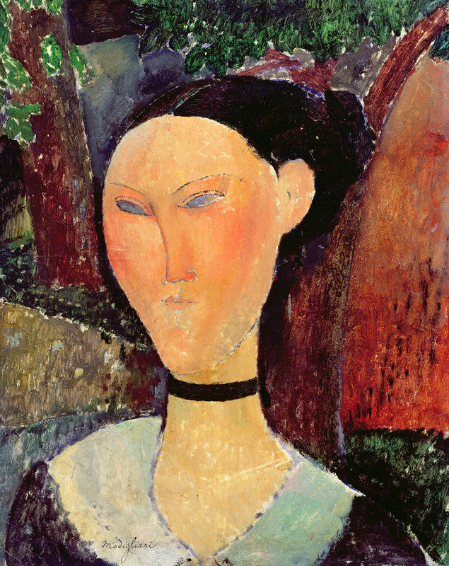 Woman with a Velvet Neckband