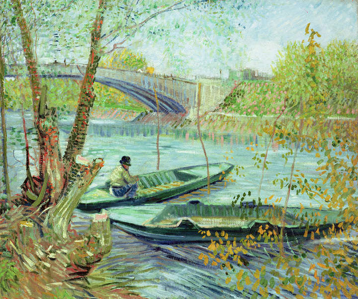 Fishing in the Spring. Pont de Clichy