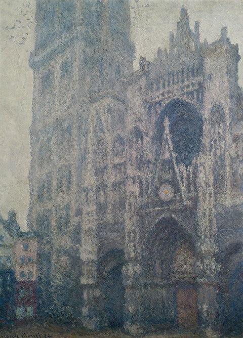 Rouen Cathedral, West Portal, Grey Weather