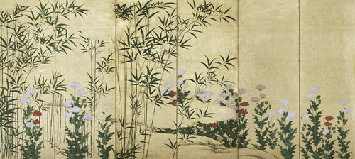 Bamboo and Poppies