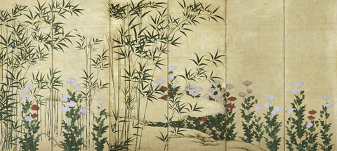 Bamboo and Poppies