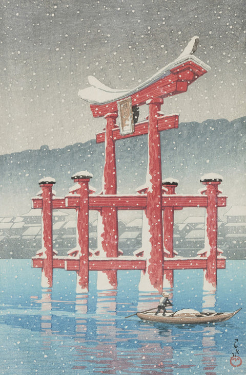 Miyajima in Snow (Miyajima, Setchu)