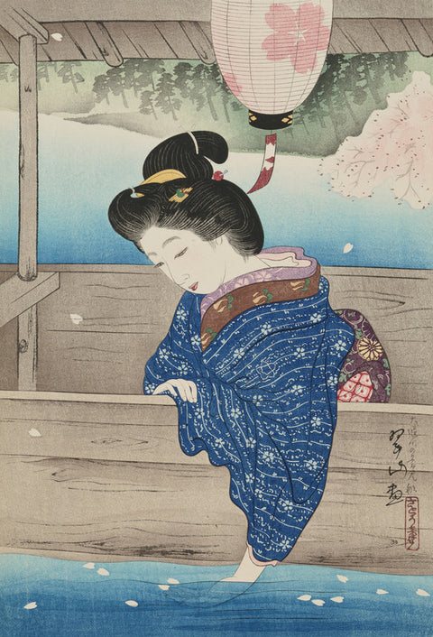 Pleasure Boat on the Oseki River (Osekigawa no Hanami-Bune)