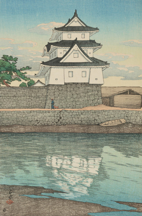 Takamatsu Castle (Takamatsu-Jo), from the series Souvenirs of Travels, Second Series (Tabi-Miyage, Dai Ni Shu)