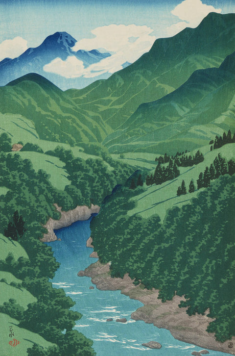 The Yanagawa (Koshu Yanagawa), from the series Souvenirs of Travels, Second Series (Tabi-Miyage, Dai Ni Shu)
