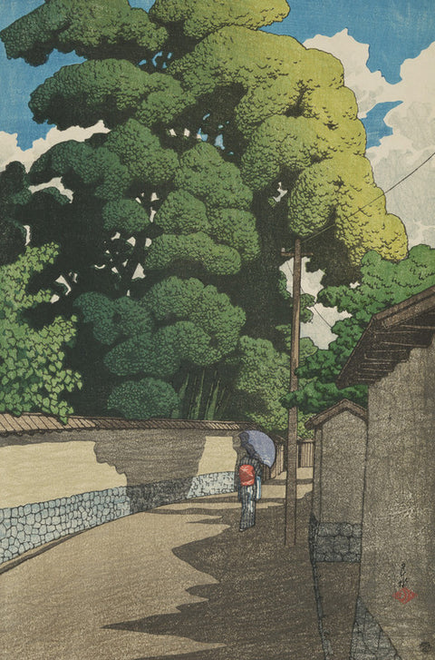 Summer Afternoon in Kanazawa (Kanazawa Shimo Honda-Cho), from the series Souvenirs of Travels, Second Series (Tabi-Miyage, Dai Ni Shu)