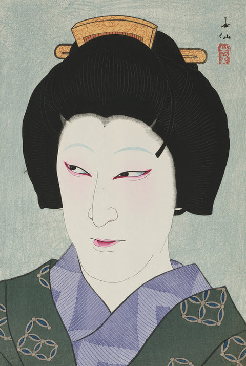 The Actor Nakamura Kaisha I as Okaru from the Play Yoikoshin