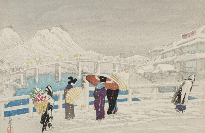 Matsuye Bridge in Snow (Matsuye Ohashi)
