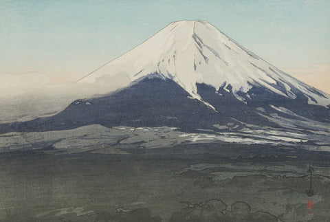Fuji Mountain from Yoshida (Yoshida-Mura), from the series Ten Views of Fuji (Fuji Jikkei)