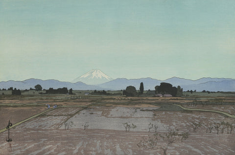 Fuji Mountain from Musashino (Musashino), from the series Ten Views of Fuji (Fuji Jikkei)