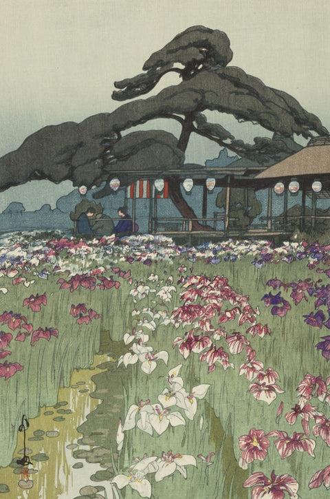 Iris Garden in Horikiri (Horikiri No Shobu), from the series Twelve Views of Tokyo (Tokyo Ju-ni Dai)