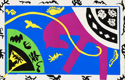 Horse, Rider, and Clown, plate V from the illustrated book “Jazz, 1947”