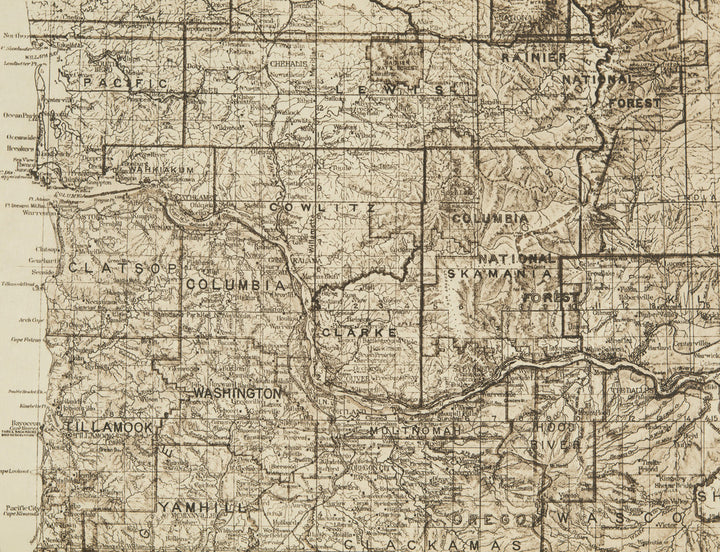 Map of Chinookan Territory (The North American Indian, v. VIII. Norwood, MA: The Plimpton Press, 1911)
