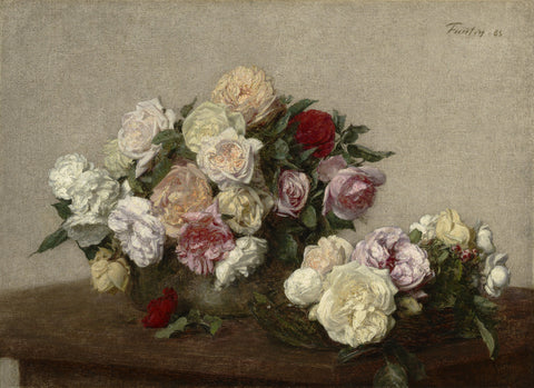 Roses in a Bowl and Dish, 1885
