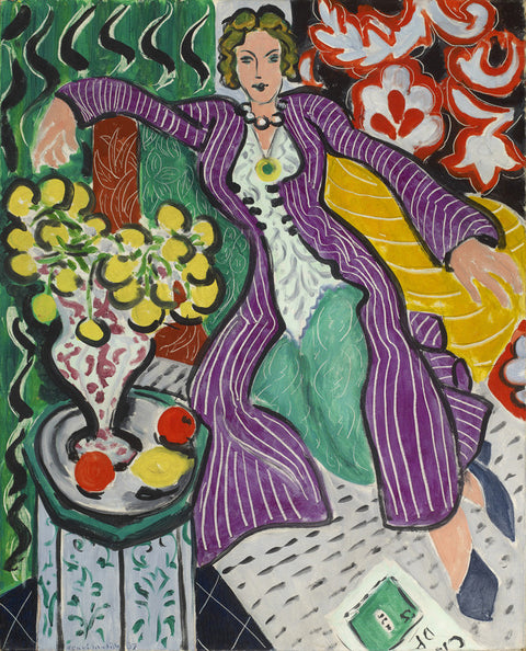 Woman in a Purple Coat