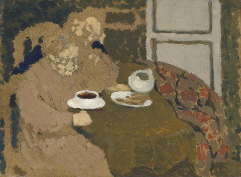 Two Women Drinking Coffee