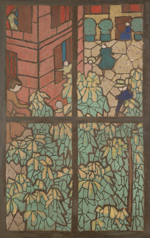 Chestnut Trees, a Cartoon for a Tiffany Stained-Glass Window